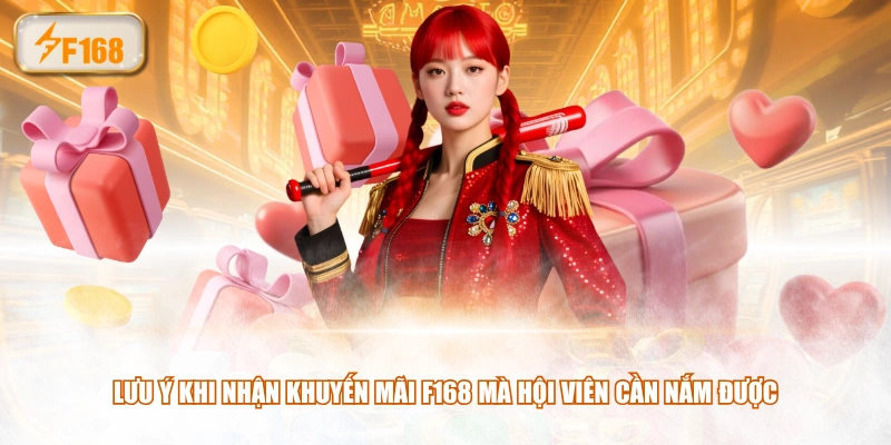 Lưu ý khi nhận khuyến mãi F168 mà hội viên cần nắm được